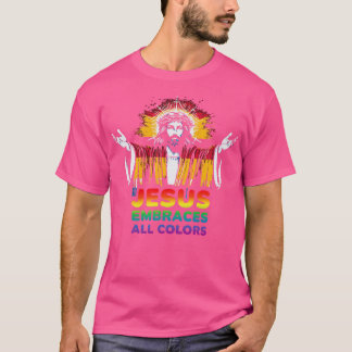 Camiseta Jesus abraça todas as cores 1