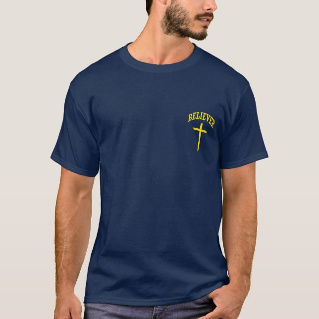 Camiseta Jesus acredita na fé cristã (Frente)