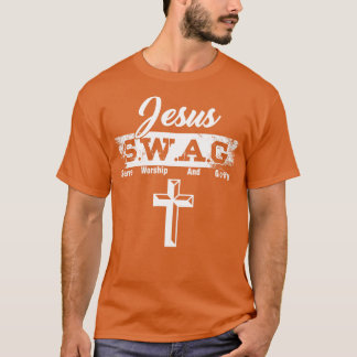 Camiseta Jesus acredita que Deus adorador SWAG serve Culto