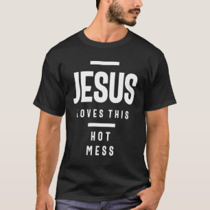 Camiseta Jesus Adora Esta Mina Quente Citação em língua