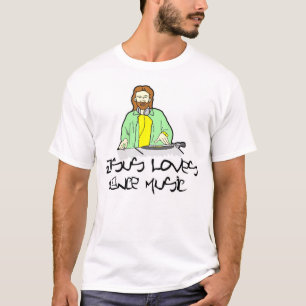Camiseta Jesus ama a música de dança