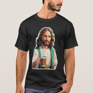 Camiseta Jesus ama café