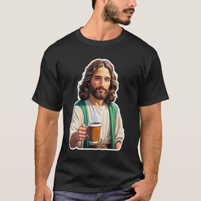 Camiseta Jesus ama café (Frente)