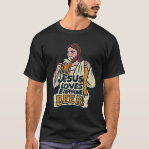 Camiseta Jesus ama Cerveja Deus Homem