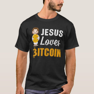 Camiseta Jesus ama o Cryptocurrency Cryptocurrency Crypto B