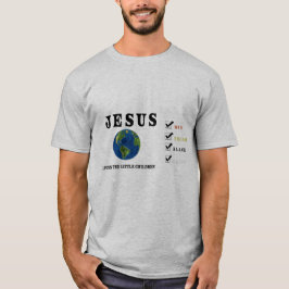 Camiseta Jesus ama o mundo das crianças