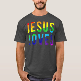 Camiseta Jesus ama Orgulho gay