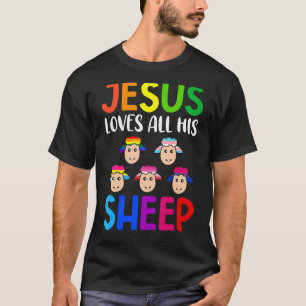 Camiseta Jesus Ama Toda Sua Chuva De Bandeira De Orgulho Lg