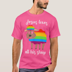 Camiseta Jesus Ama Toda Sua Ovelha - Jesus Cristão Lgbtq