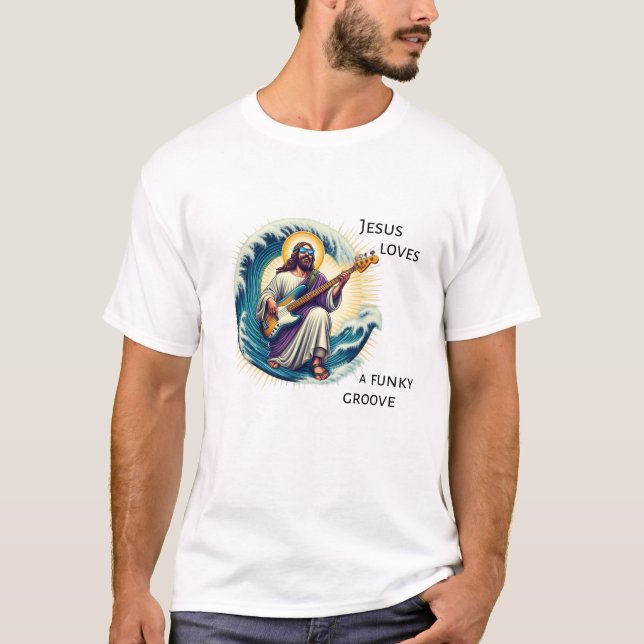 Camiseta Jesus ama um rancho engraçado (Frente)