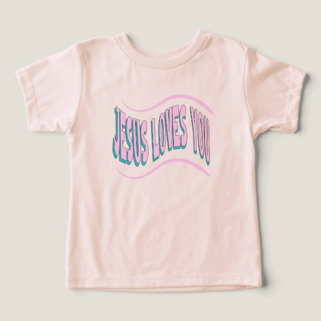 Camiseta Jesus Ama Você (Design frontal)