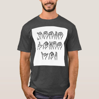 Camiseta Jesus ama você ASL
