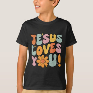 Camiseta Jesus Ama Você Cristã Garota Adolescente Deus Irmã