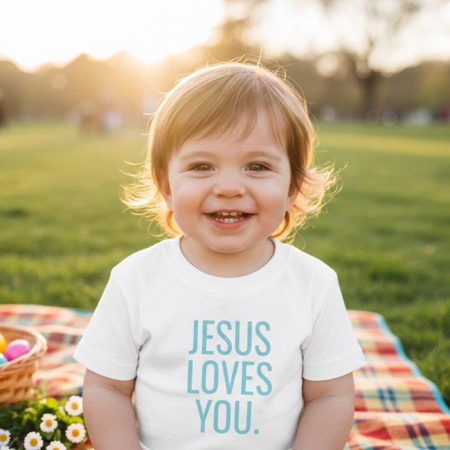 Camiseta Jesus Ama Você | Cristão Infantil  (Criador carregado)