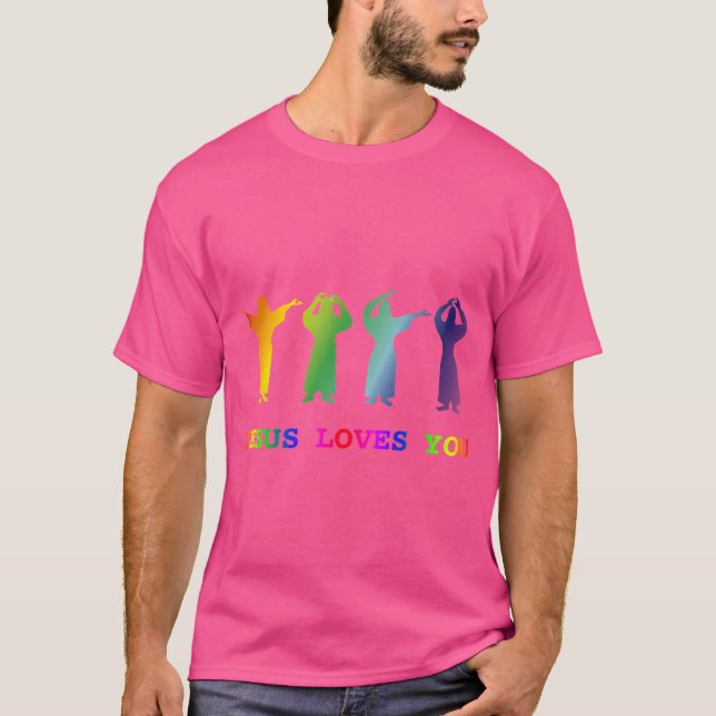 Camiseta Jesus ama você (Ymca Image Slogan) (Frente)