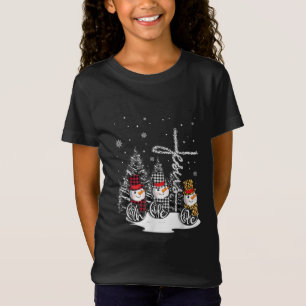 Camiseta Jesus Amor   Jesus Faith Hope Love Snowman