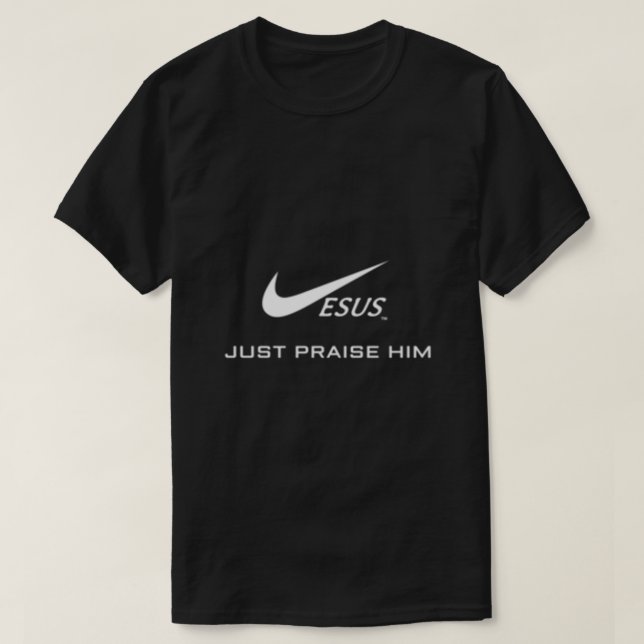 Camiseta Jesus apenas o elogia Jesus sobrealimentado cristã (Frente do Design)