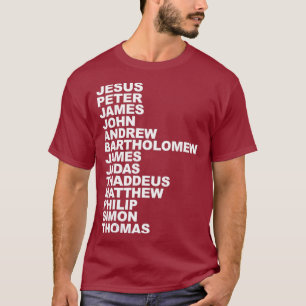 Camiseta Jesus Apostles Jesus e os doze discípulos
