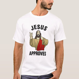 Camiseta Jesus Aprova o Buddy Christian Jesus