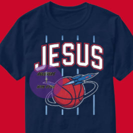 Camiseta JESUS - Aro de Basquete - Cristão