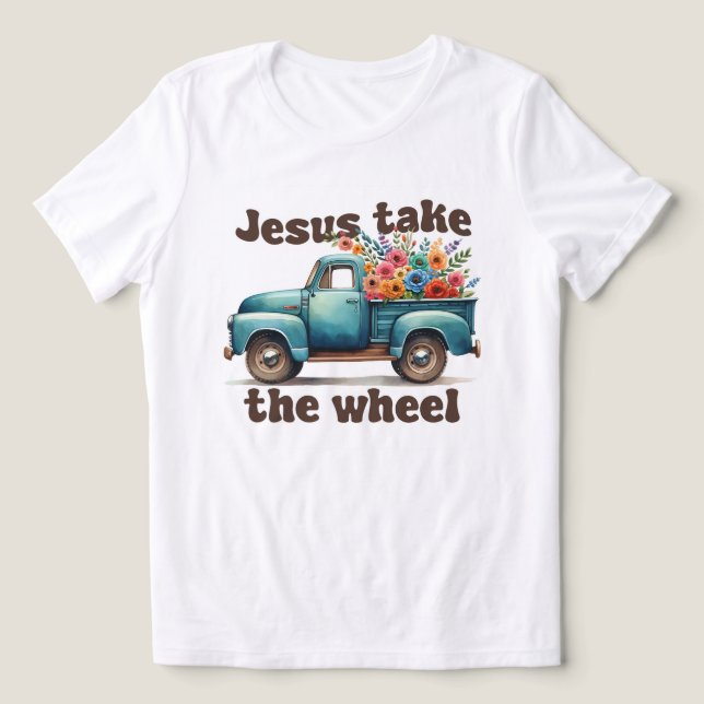 Camiseta Jesus assuma o volante  (Design frontal)
