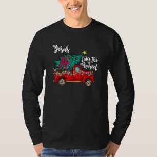 Camiseta Jesus assume o volante Caminhão Vermelho Árvore de