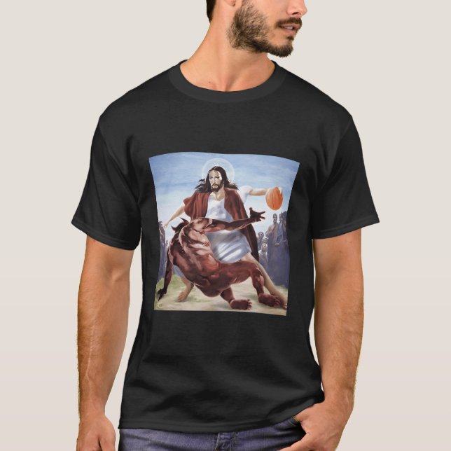 Camiseta Jesus Atravessando O Malvado Cristão (Frente)