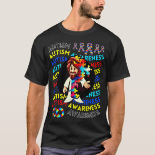 Camiseta Jesus Autismo Consciência Navegando Autismo Autism