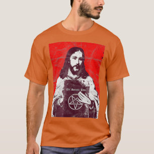 Camiseta Jesus Bíblia Satânico - Metal Ateista Mortal 666