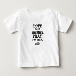 Camiseta Jesus Bíblia Verso: Ame Seus Inimigos Rezem Por El