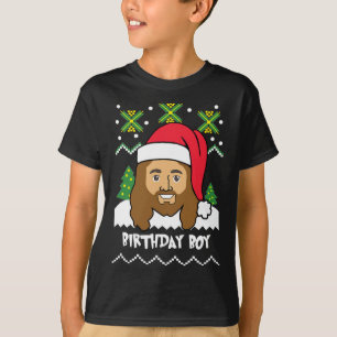 Camiseta Jesus Birthday Boy Ugly Christmas Style