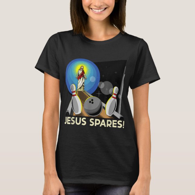 Camiseta Jesus Boliches Cristãs Engraçadas (Frente)