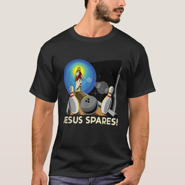 Camiseta Jesus Boliches Cristãs Engraçadas (Frente)