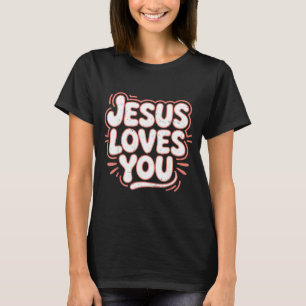 Camiseta Jesus Bonito Ama Rosa Cristão Infantil