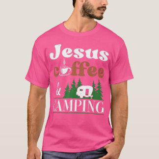 Camiseta Jesus Café Camping Rv Trailer