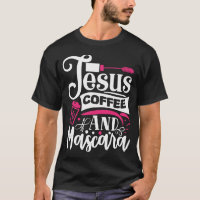Jesus Café E Citação De Maquiagem De Rímel