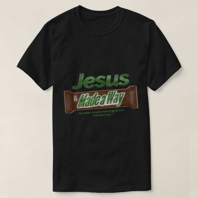 Camiseta Jesus Candy Bar Presente Cristão (Frente do Design)