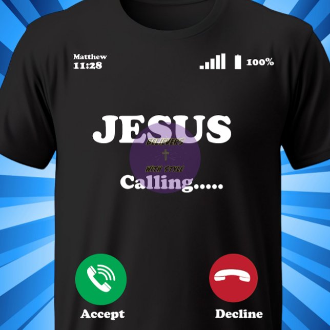 Camiseta Jesus chama - Cristão (Criador carregado)