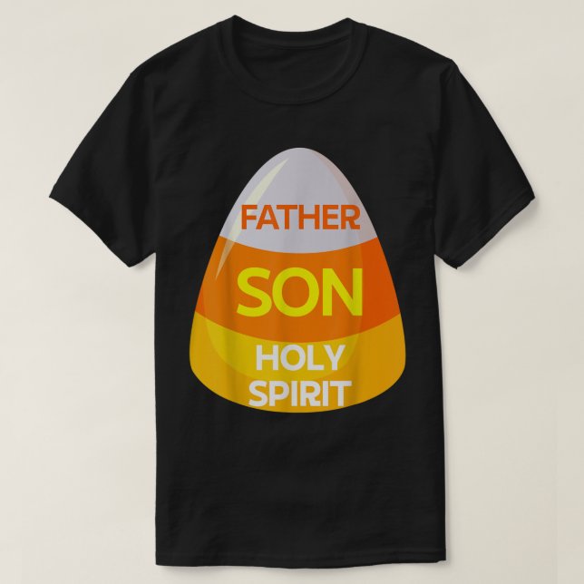 Camiseta Jesus Christian Candy Corn Halloween (Frente do Design)