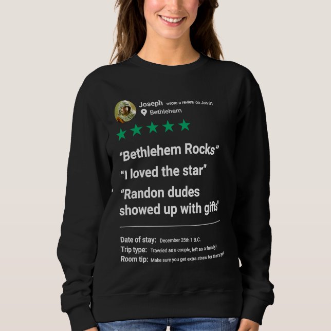 Camiseta Jesus Christmas Bethlehem Nativity Ugly Xmas Sweat (Frente)