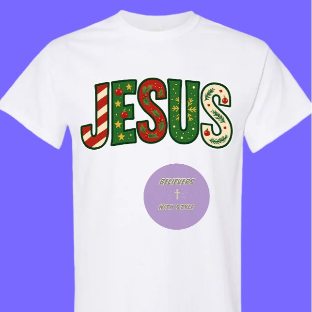 Camiseta JESUS - Christmas - Christian (Criador carregado)