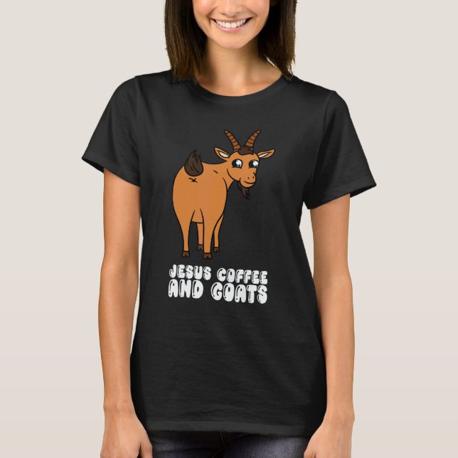 Camiseta Jesus Coffee And Goats (Frente)