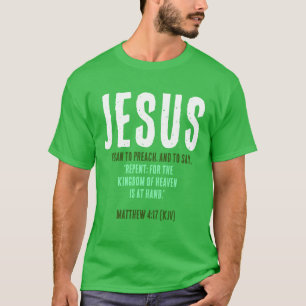 Camiseta JESUS Começou A Pregar. Rua, Dia Verde do Patrick