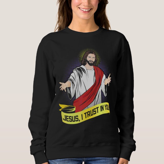 Camiseta Jesus, Confio Em Sua Pessoa Católica (Frente)