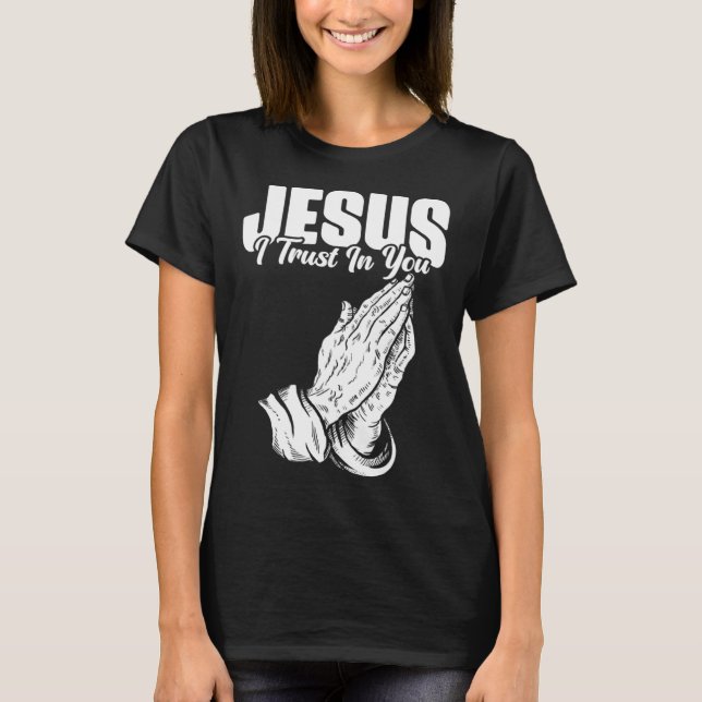 Camiseta Jesus, confio em você, católico (Frente)
