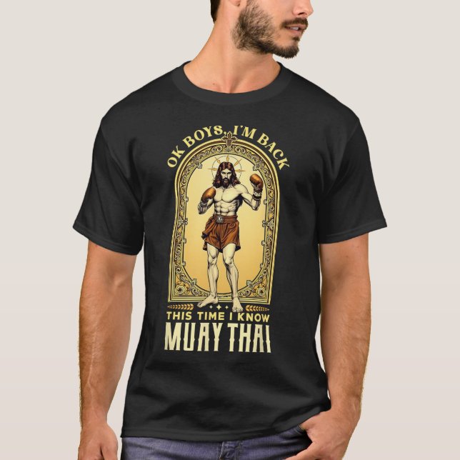 Camiseta Jesus conhece Muay Thai Boxing Mma (Frente)