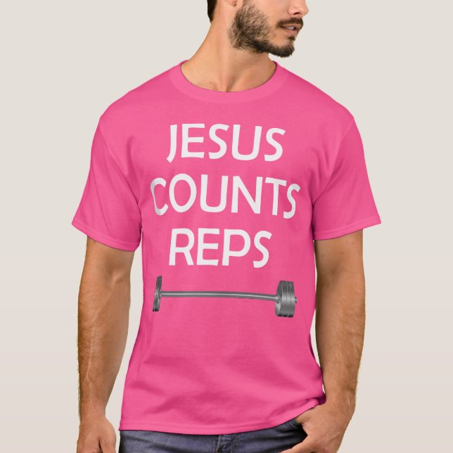 Camiseta Jesus Conta Policiais Levantando Barbell (Frente)