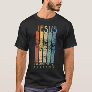 Camiseta Jesus Criador Do Arco-Íris Noah E Da Arca