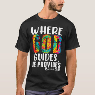 Camiseta Jesus cristão onde Deus guia que ele fornece Belie