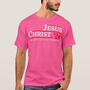 Camiseta Jesus Cristo 24 Só Jesus Pode Salvar Esta Nação